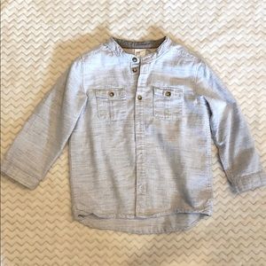 H&M Gray Linen Shirt